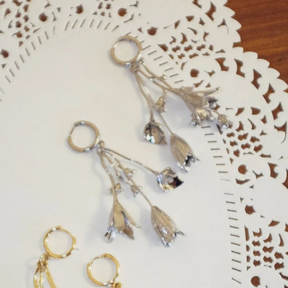 Blóma! Solstice Bouquet Earrings in Silver