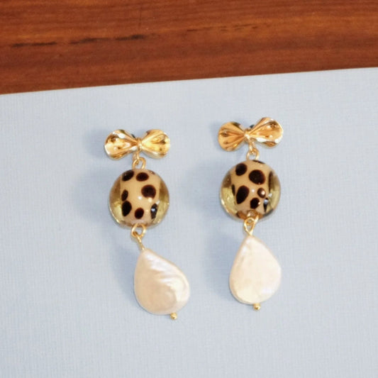 Blóma! Flo Leopard Earrings
