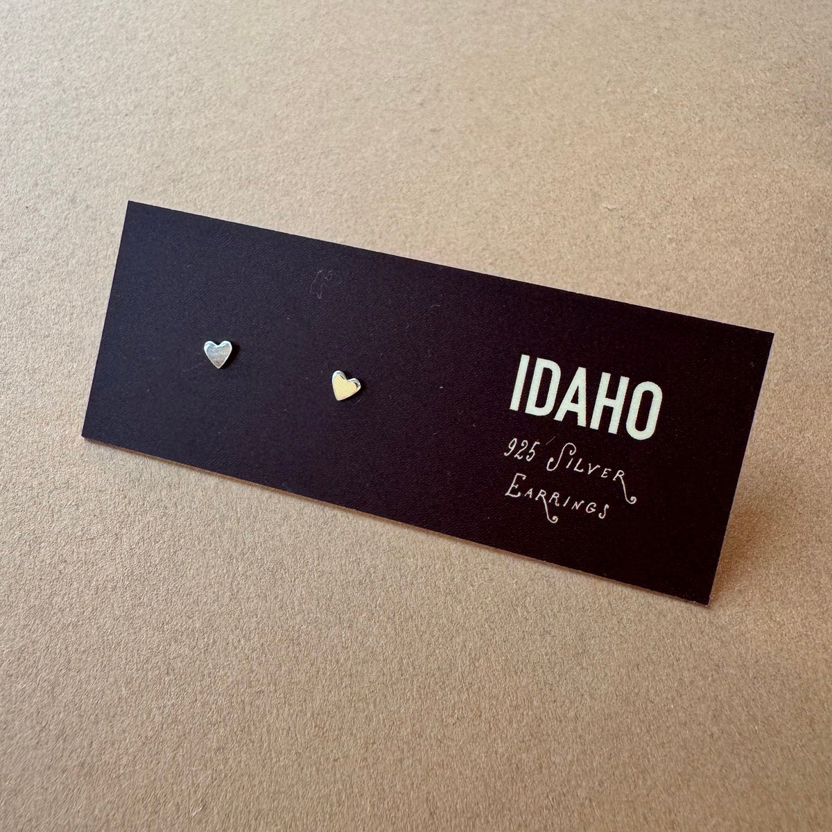 Silver Stud Earrings - Mini Hearts
