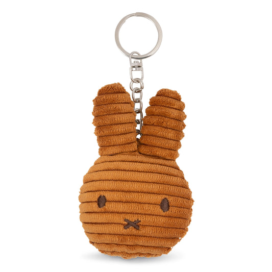 Miffy Corduroy Keychain - Cinnamon