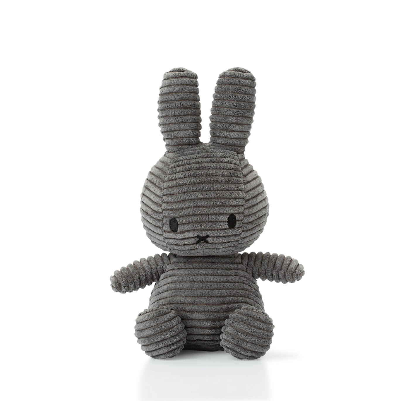 Miffy Corduroy Plush Toy - Grey