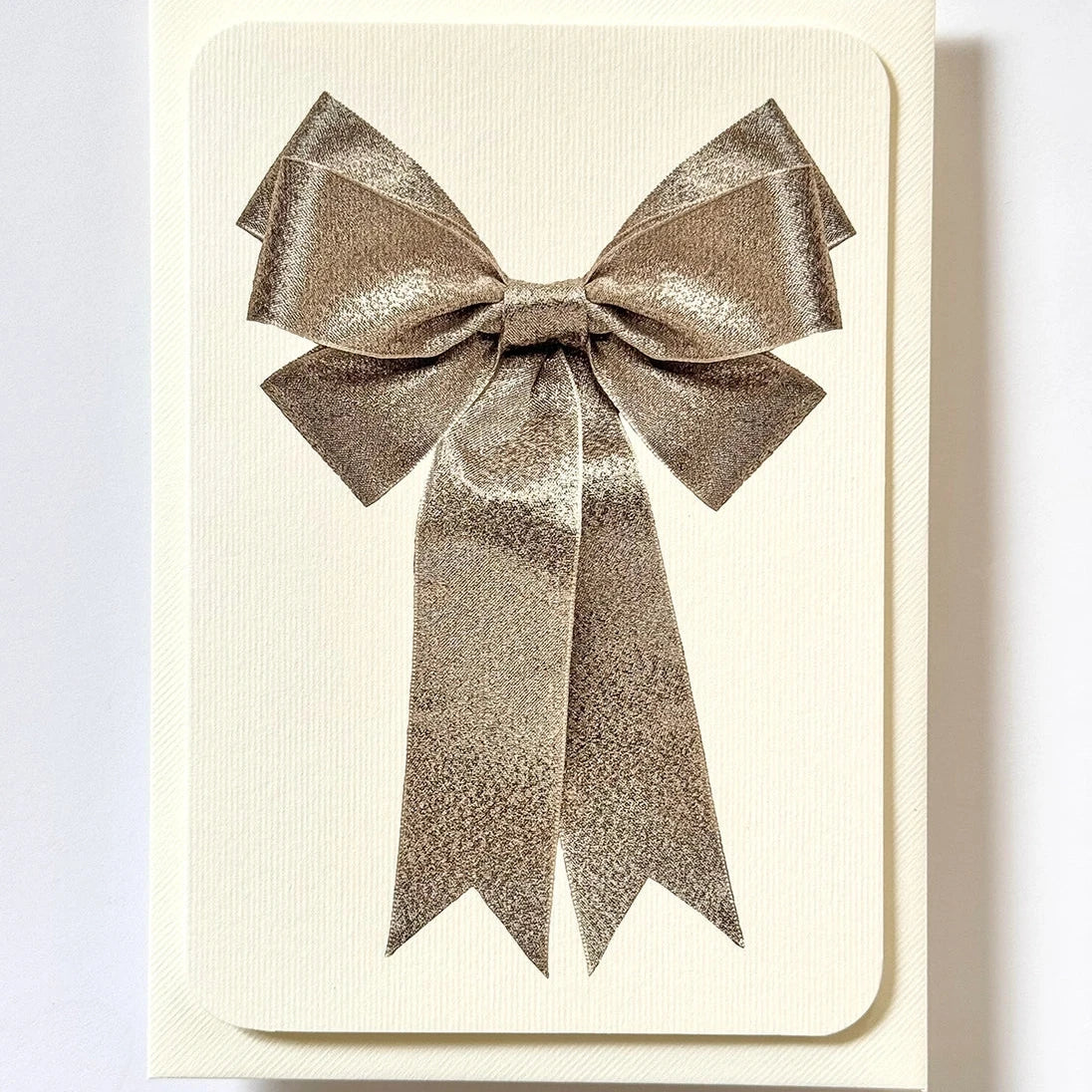 Bow Card - Silver