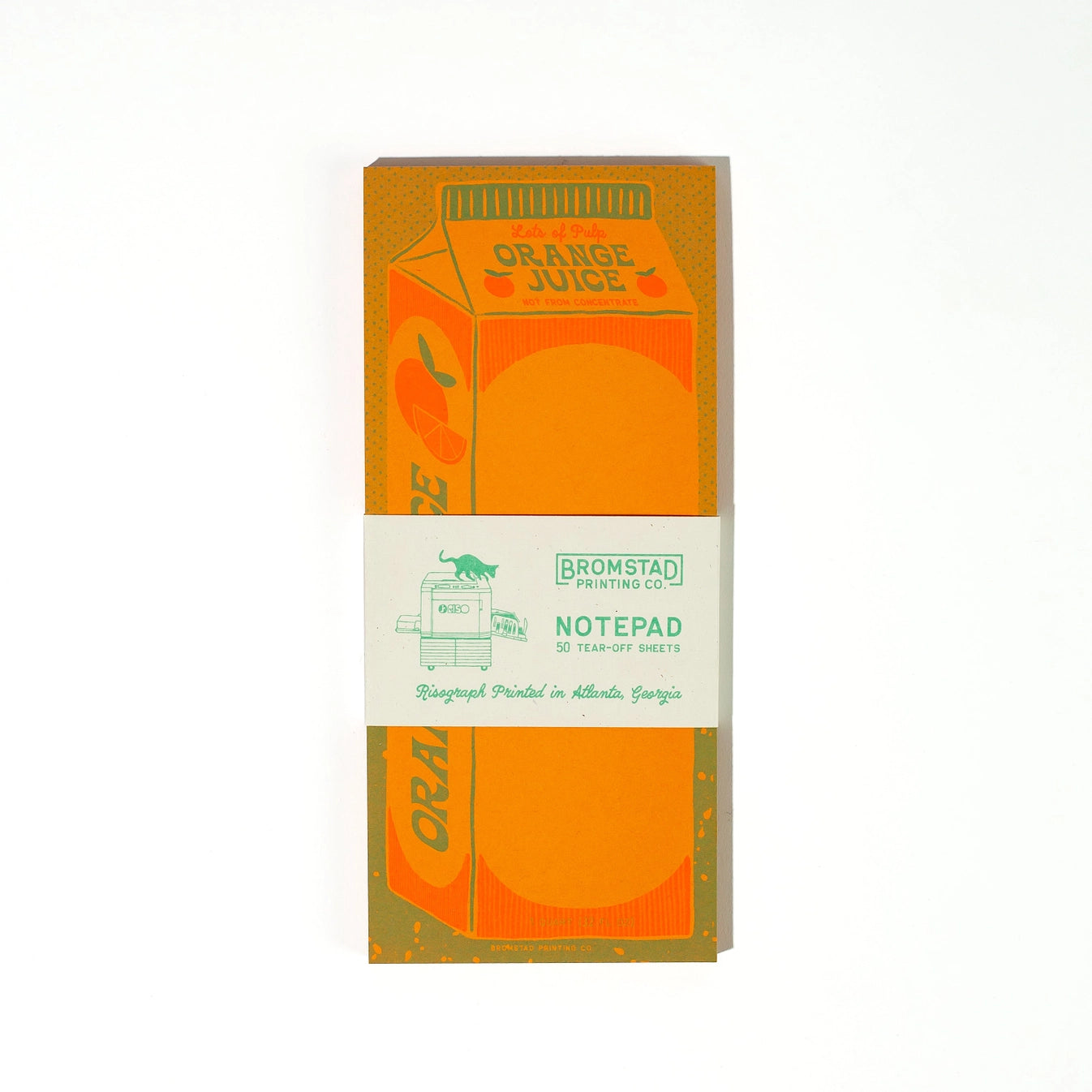 Risograph Notepad - Orange Juice