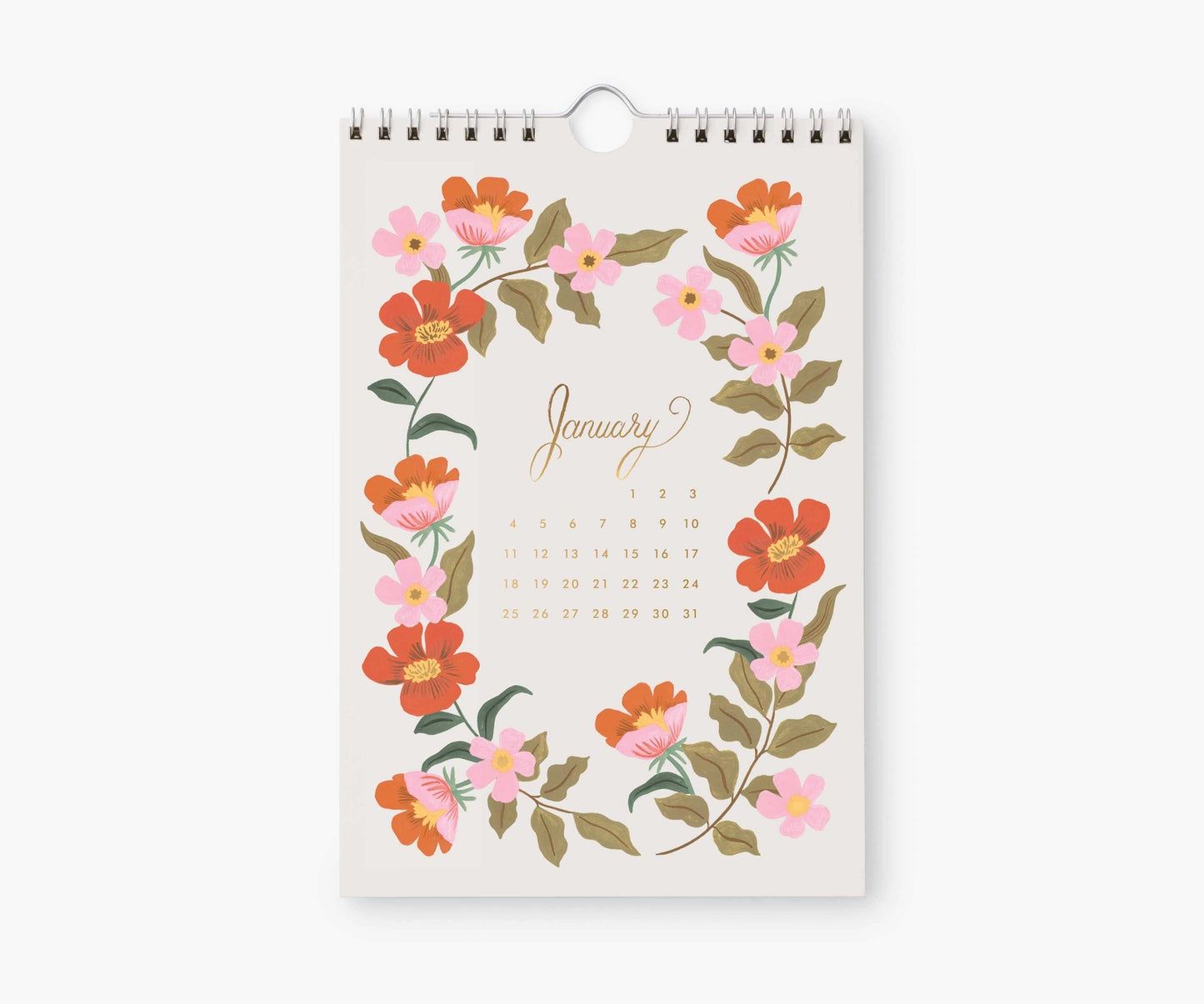 Rifle Paper Co 2026 Wall Calendar - Strawberry Fields