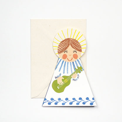 Hadley Paper Goods Angel Card - Blue