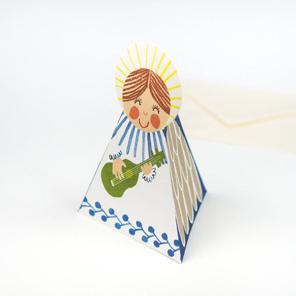 Hadley Paper Goods Angel Card - Blue