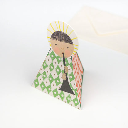 Hadley Paper Goods Angel Card - Green