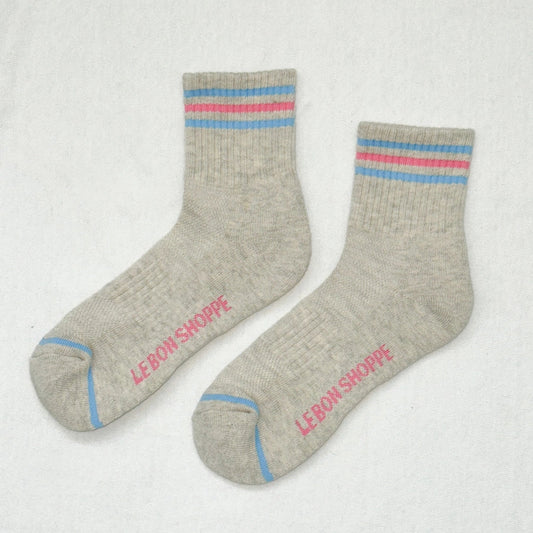 Le Bon Shoppe Girlfriend Socks - Bright Grey