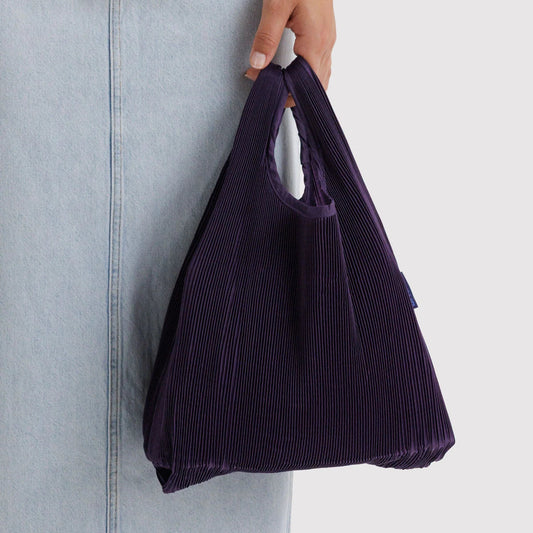 Baggu Pleated Reusable Bag - Fig
