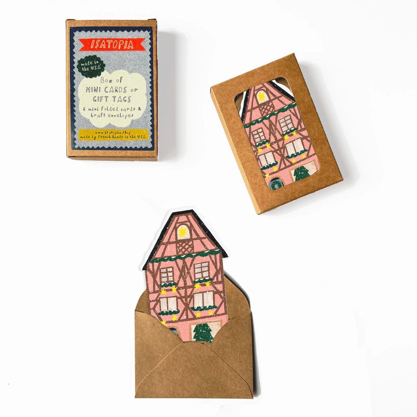 Isatopia Mini Cards - Pink Cottage