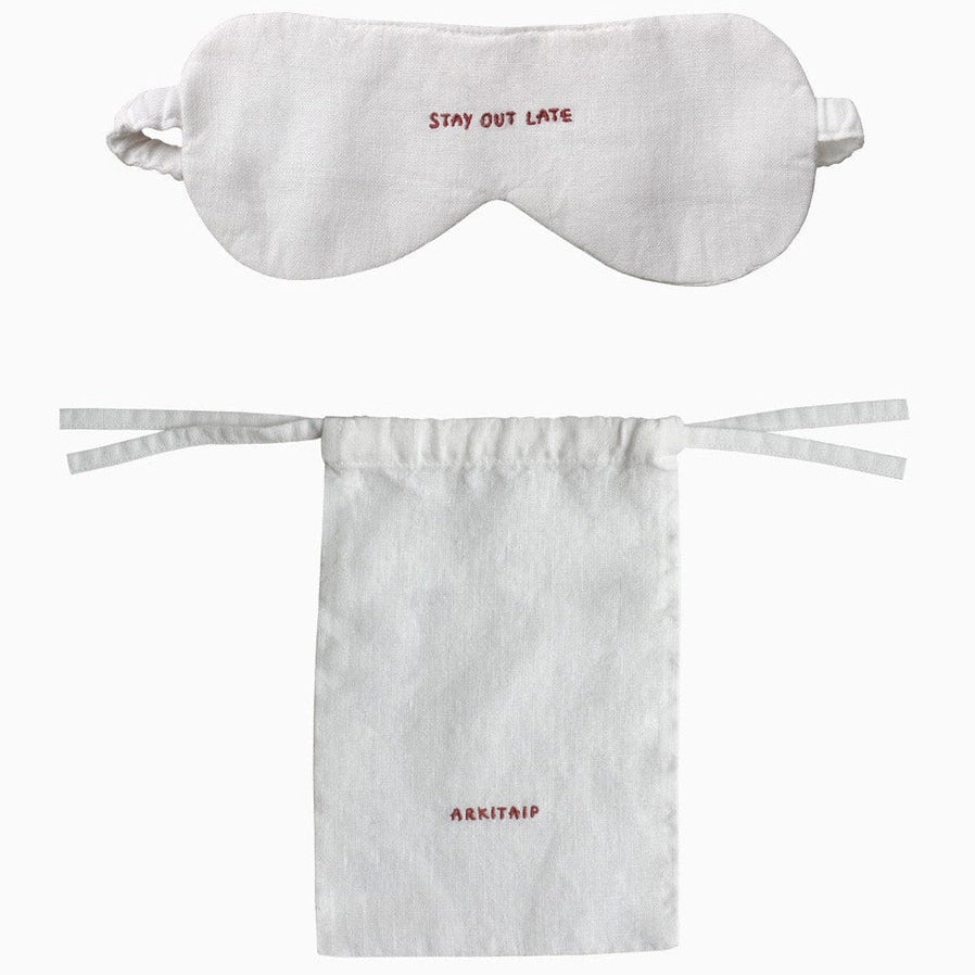 Arkitaip Linen Eye Mask - Stay Out Late