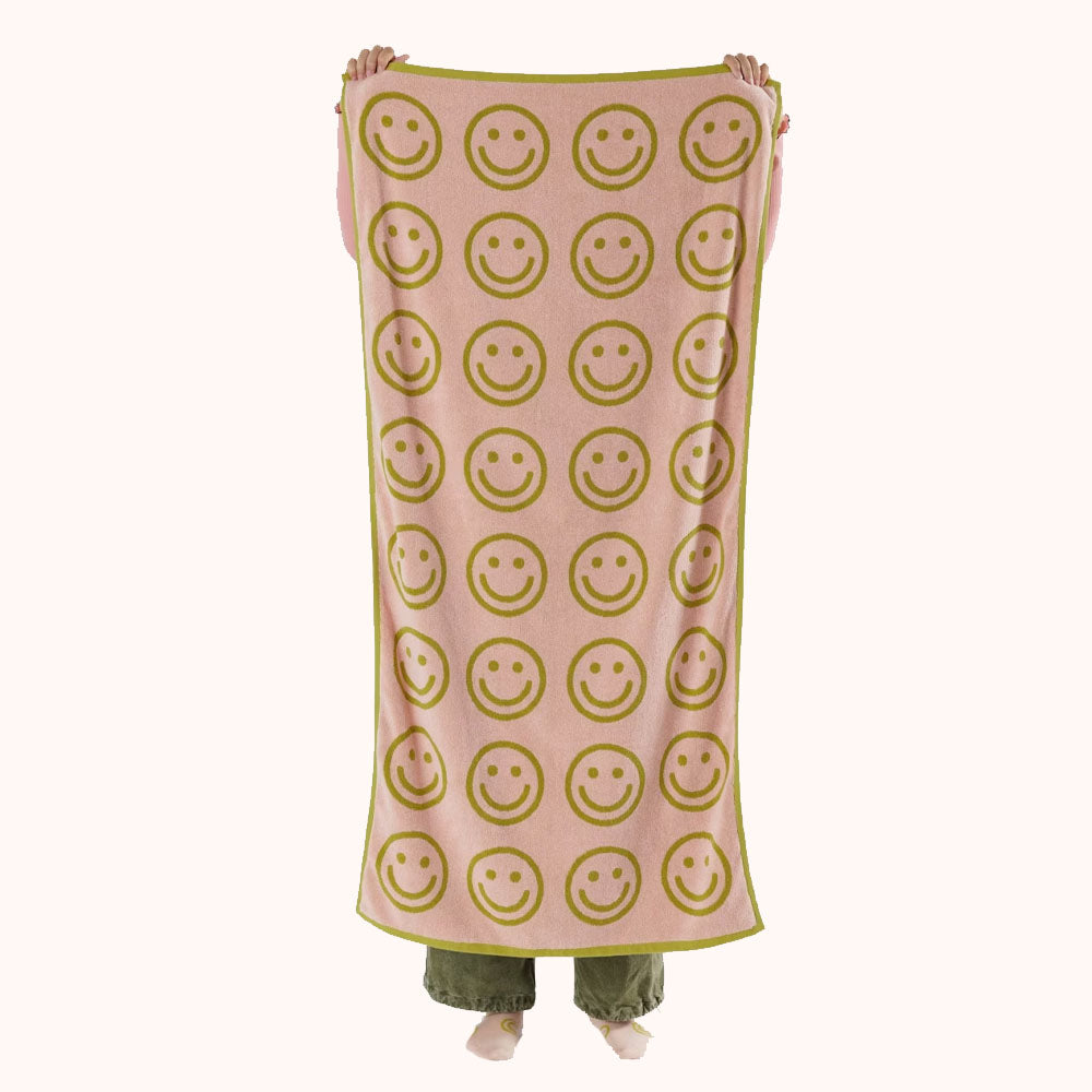 Baggu Bath Towel - Ochre Happy