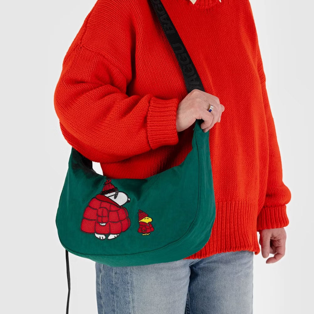 Baggu Medium Crescent Bag - Snoopy and Woodstock