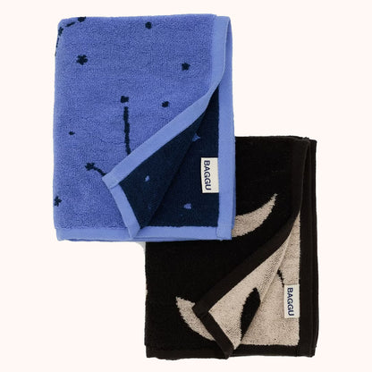 Baggu Hand Towel Set of 2 - Night sky