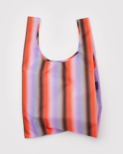 Baggu Standard Reusable Bag - Gradient Stripe Poppy and Lilac