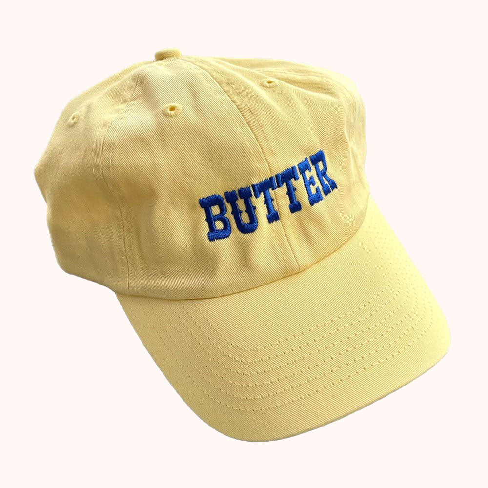 Embroidered Dad Cap - Butter