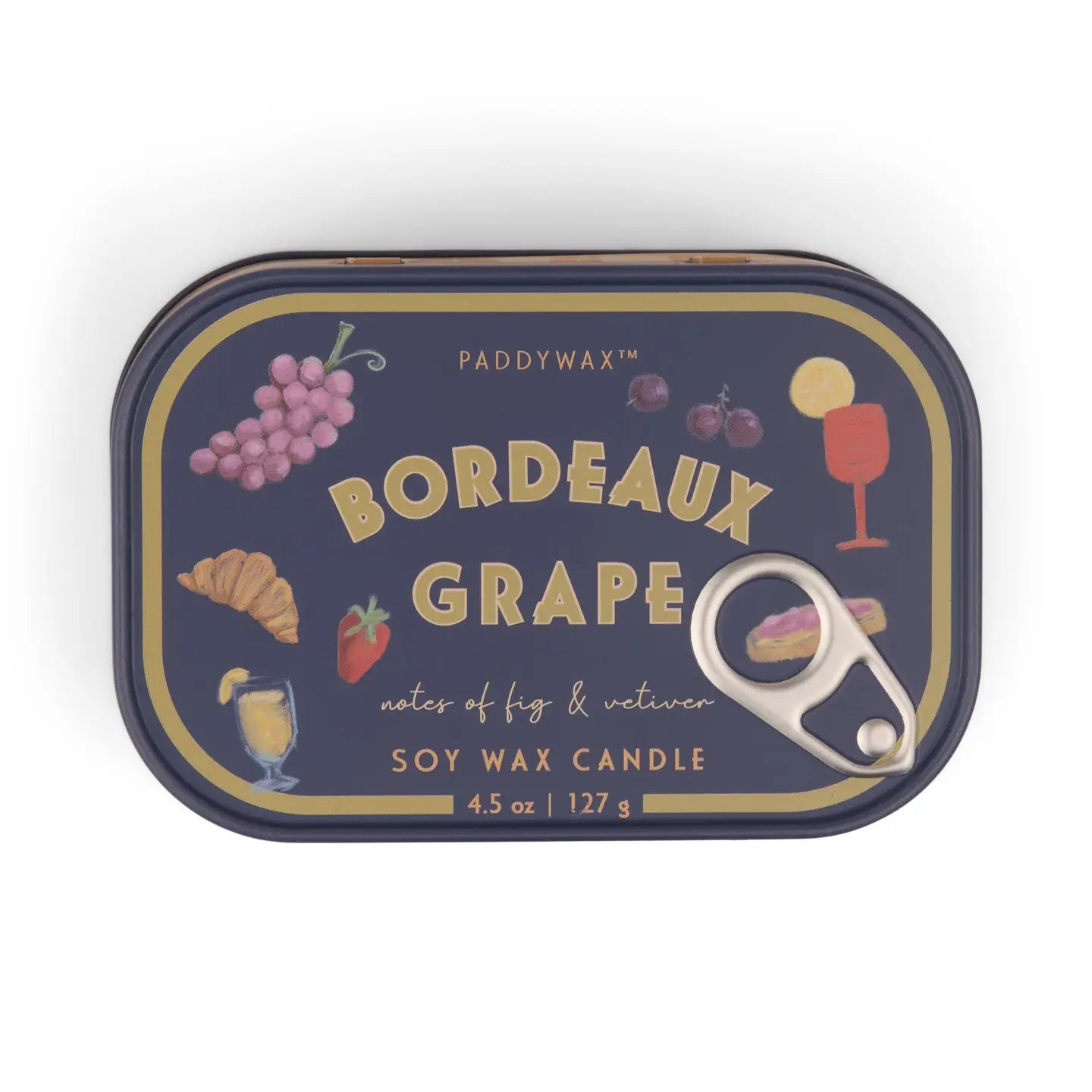 Paddywax Bistro Tin Candle - Bordeaux Grape