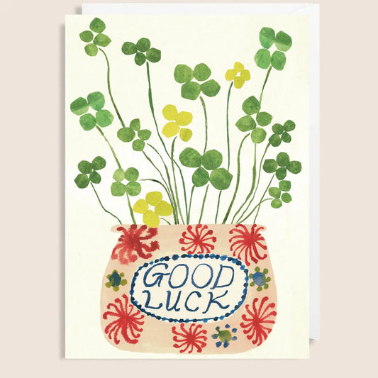 Good Luck Clover Card