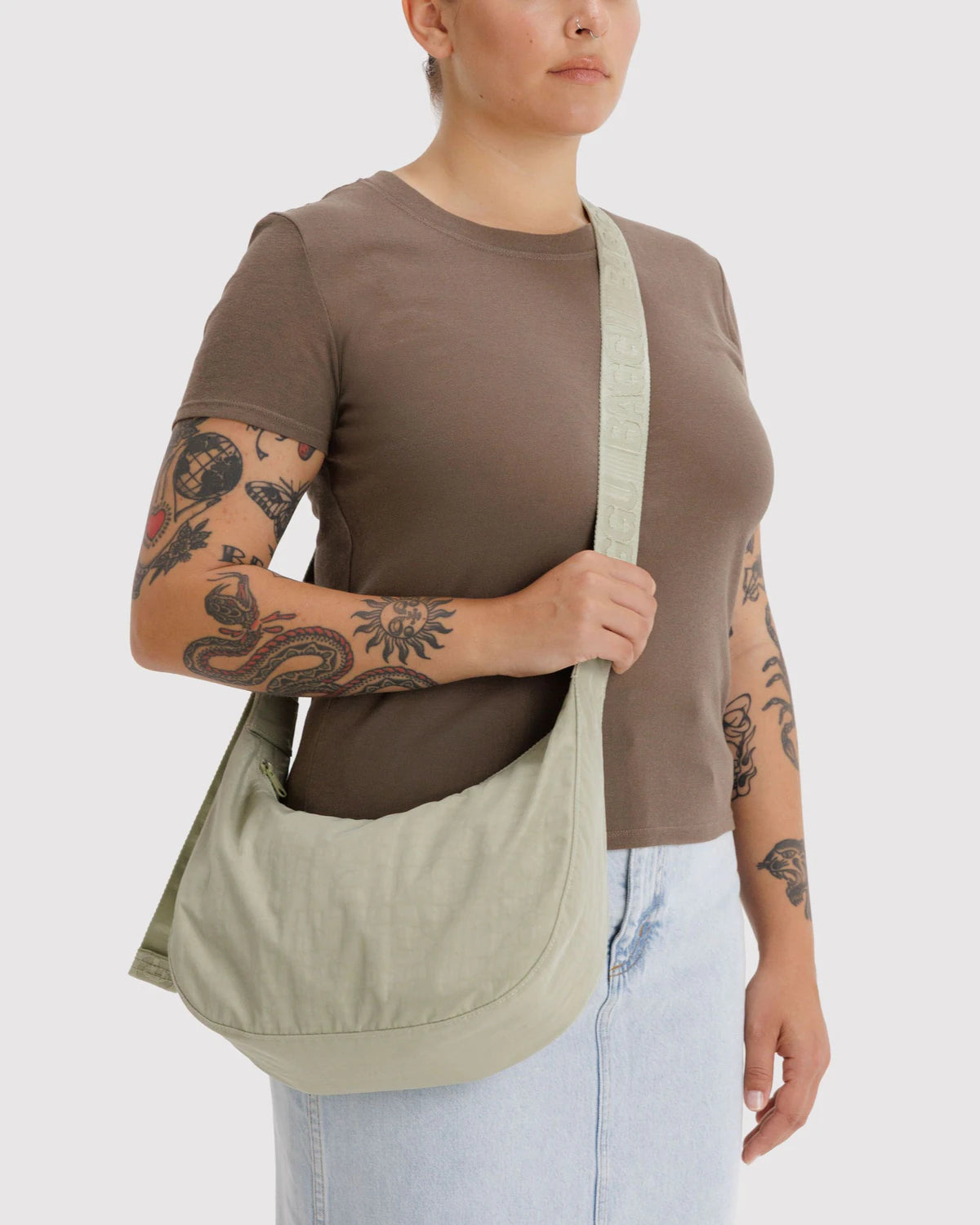 Baggu Medium Crescent Bag - Celadon