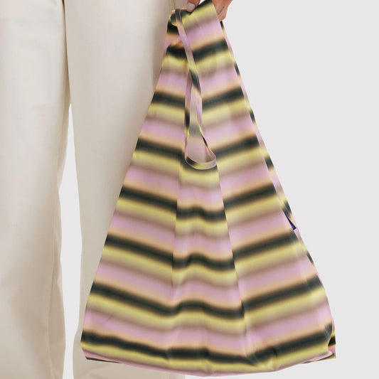Baggu Standard Reusable Bag - Gradient Stripe Pink and Yellow