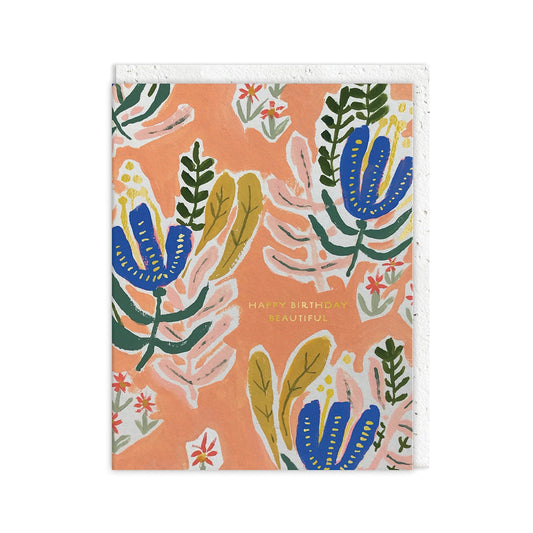 Beautiful Birthday Flowers Card