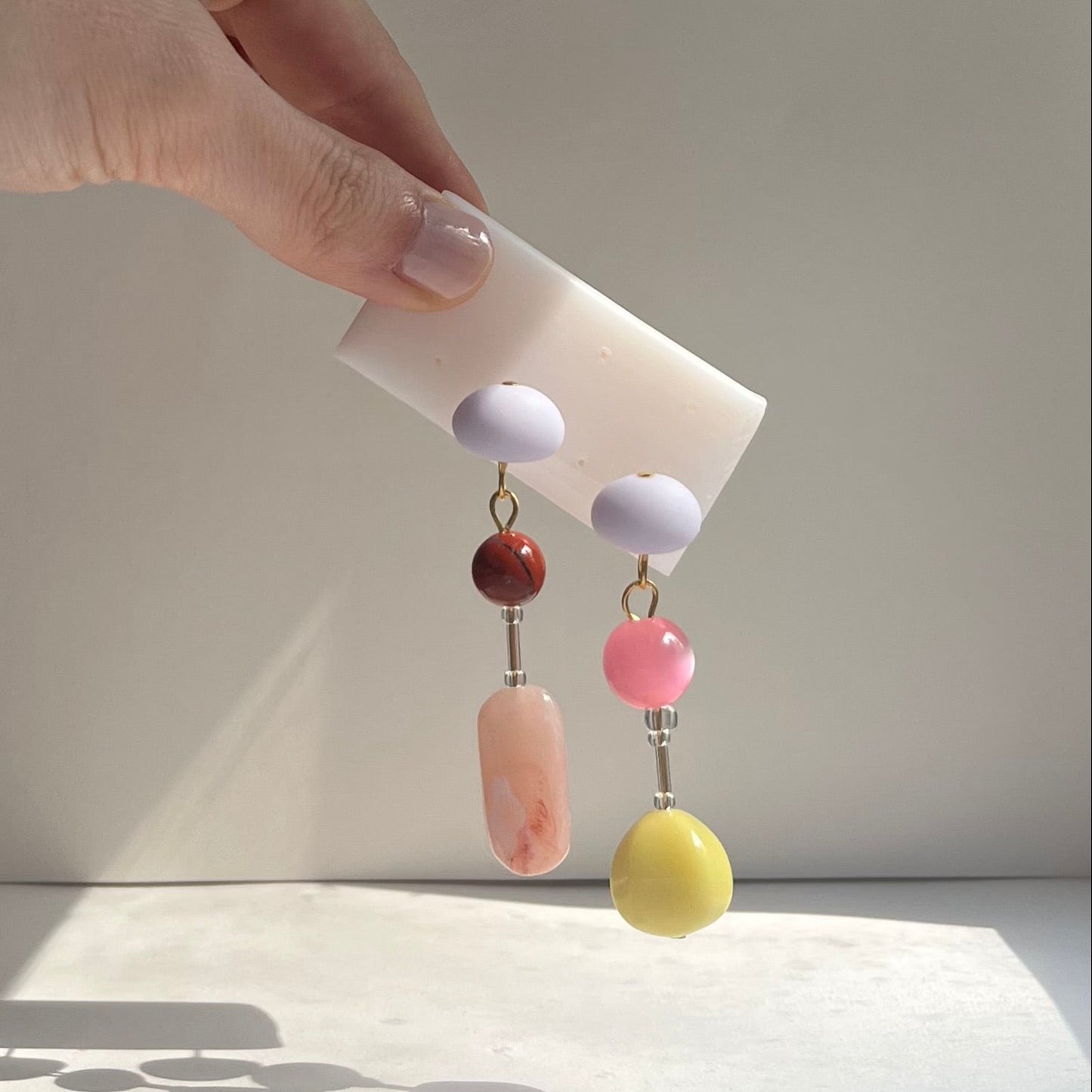 Hattie Buzzard Earrings - Candy Drop Marzipan