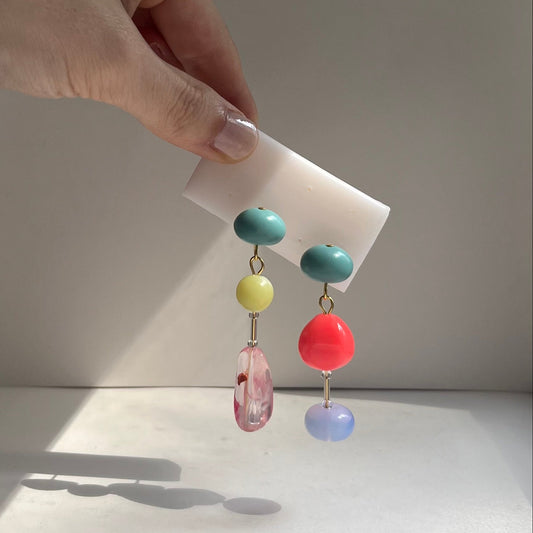 Hattie Buzzard Earrings - Candy Drop Ocean Pop