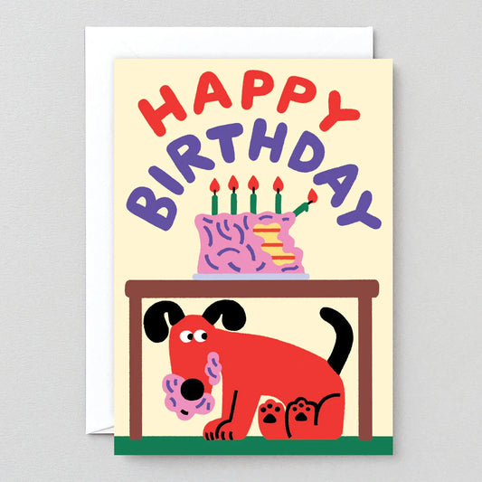 Dog Ate The Cake Happy Birthday Card