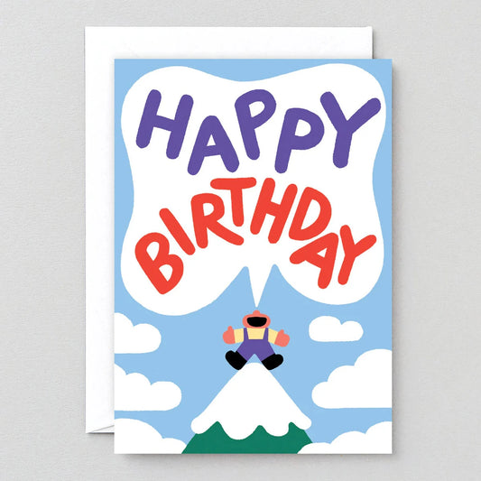 Happy Birthday From A Mountain Card