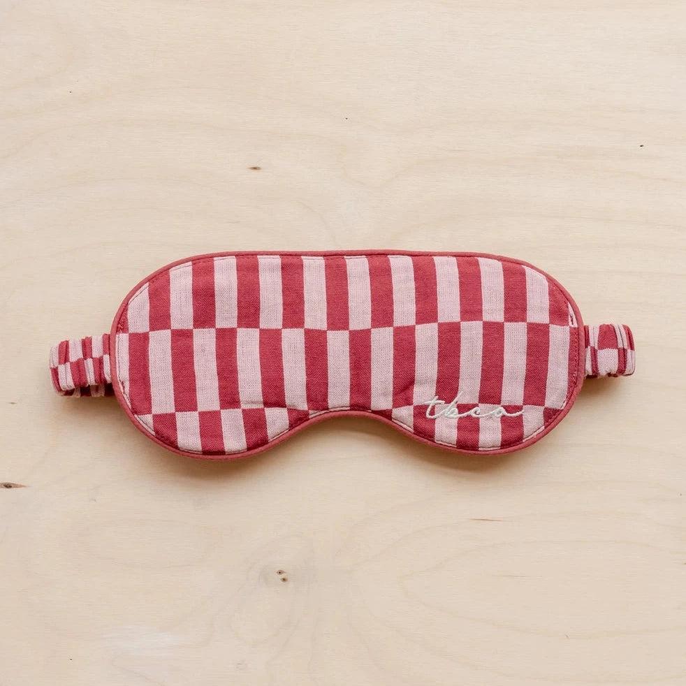 TBCo Eye Mask - Pink Checkerboard