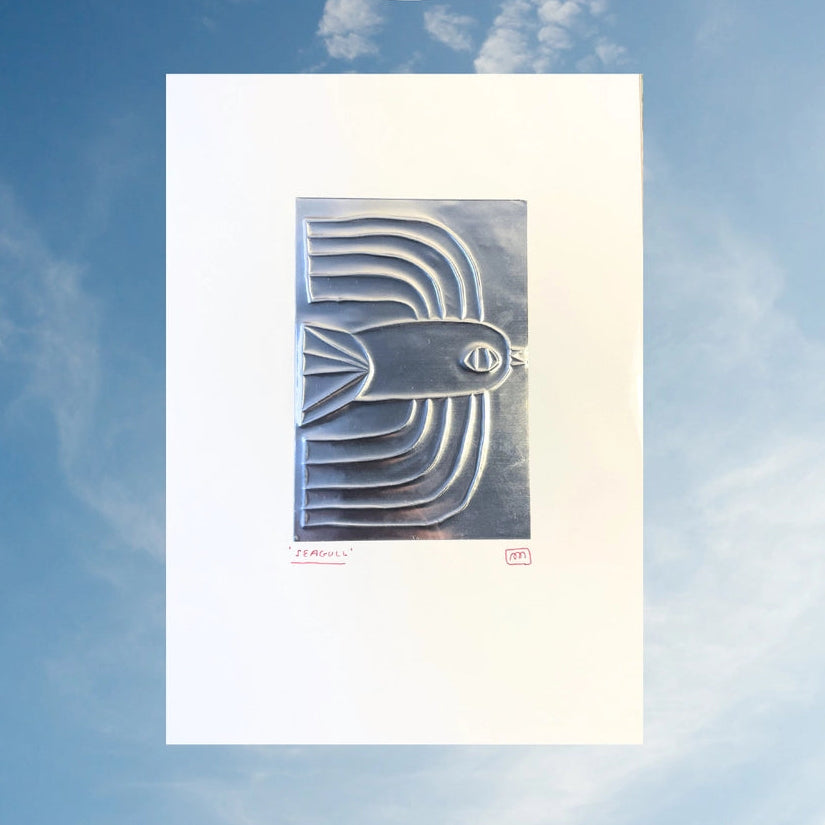 A4 Embossed Print - Seagull