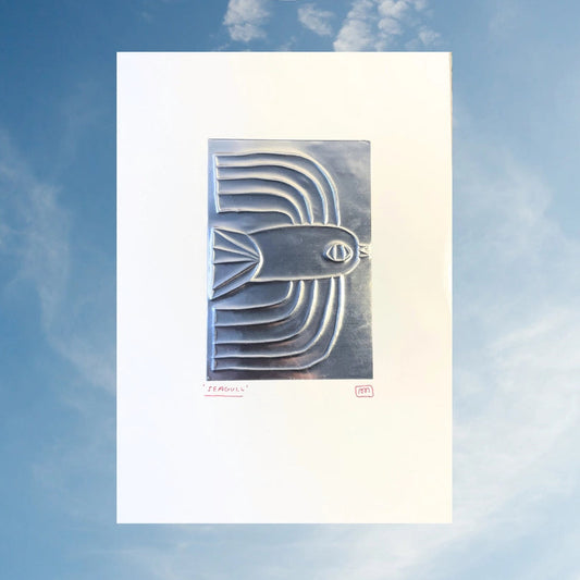A4 Embossed Print - Seagull