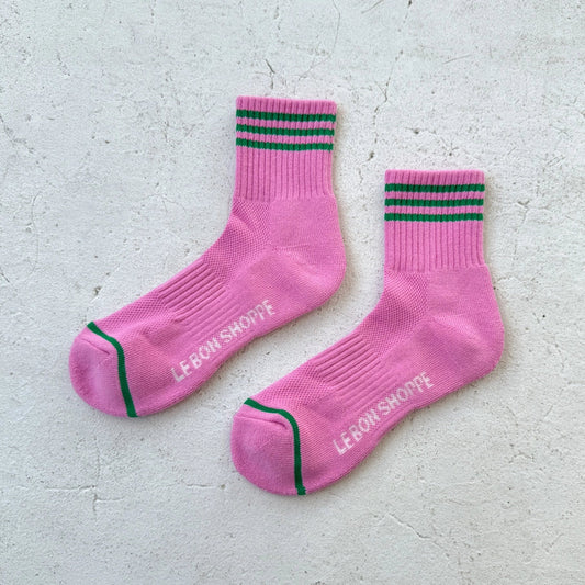 Le Bon Shoppe Girlfriend Socks - Rose Pink