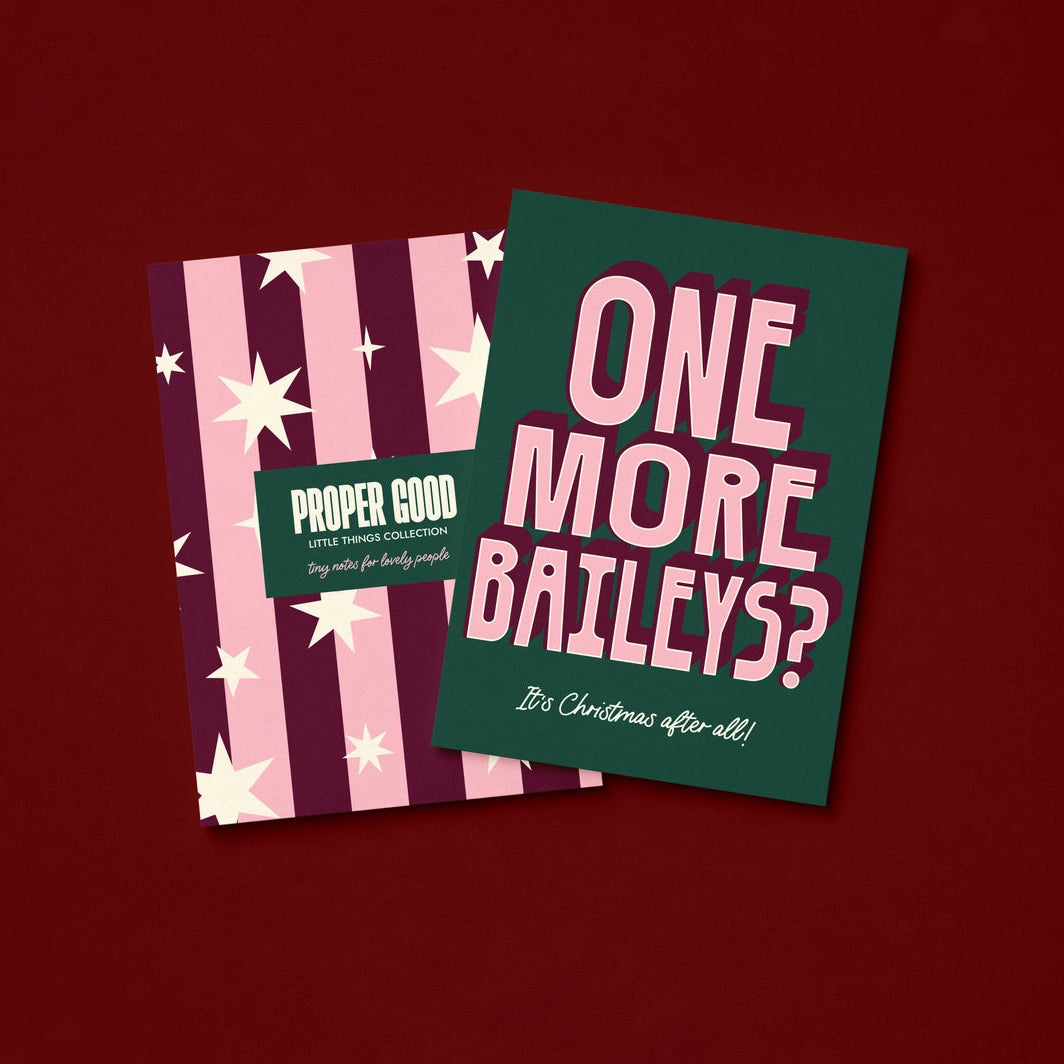 One More Baileys Mini Card