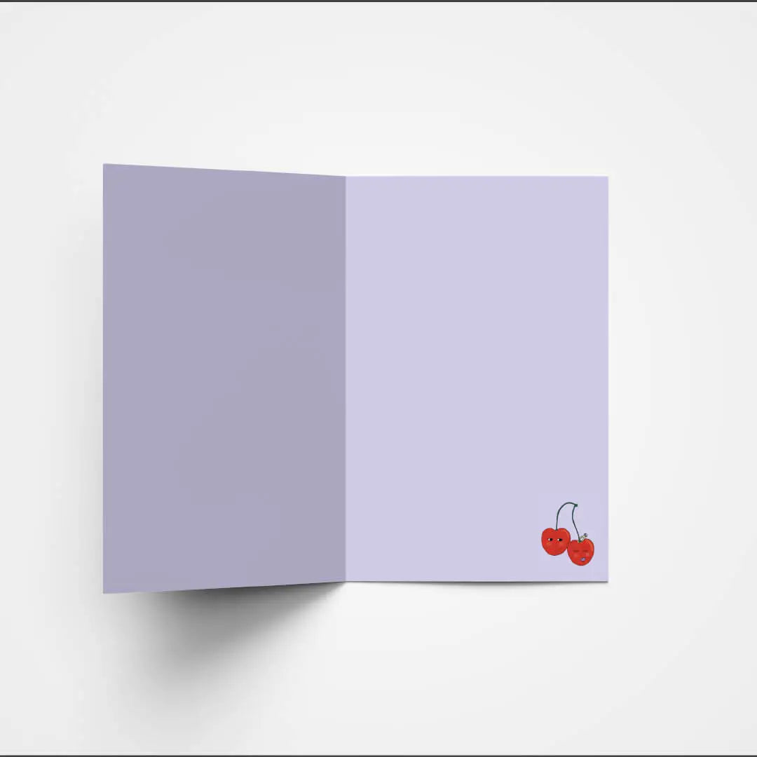 Cute Cherries Engagement Card