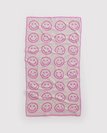 Baggu Bath Towel - Happy Pink