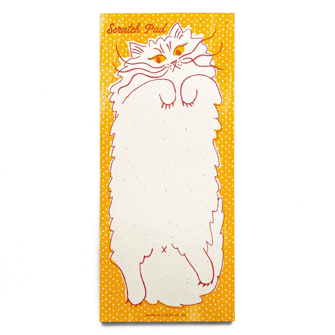 Risograph Notepad - Scratch Pad Cat