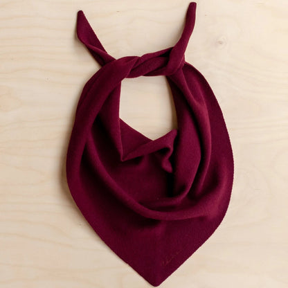 TBCo Merino Wool Triangle Scarf - Burgundy
