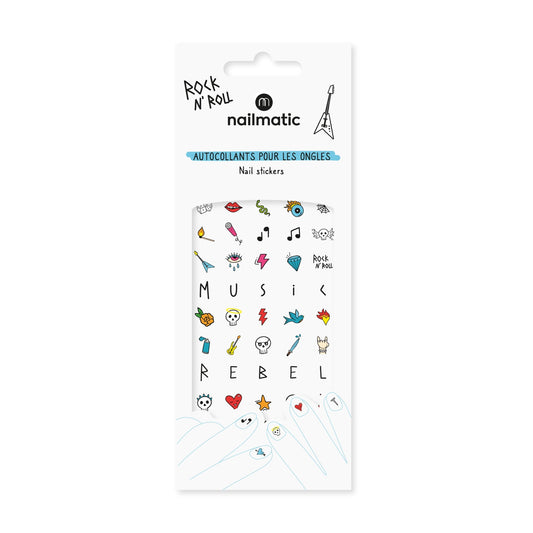 Nailmatic Kids Nail Stickers - Rock N' Roll