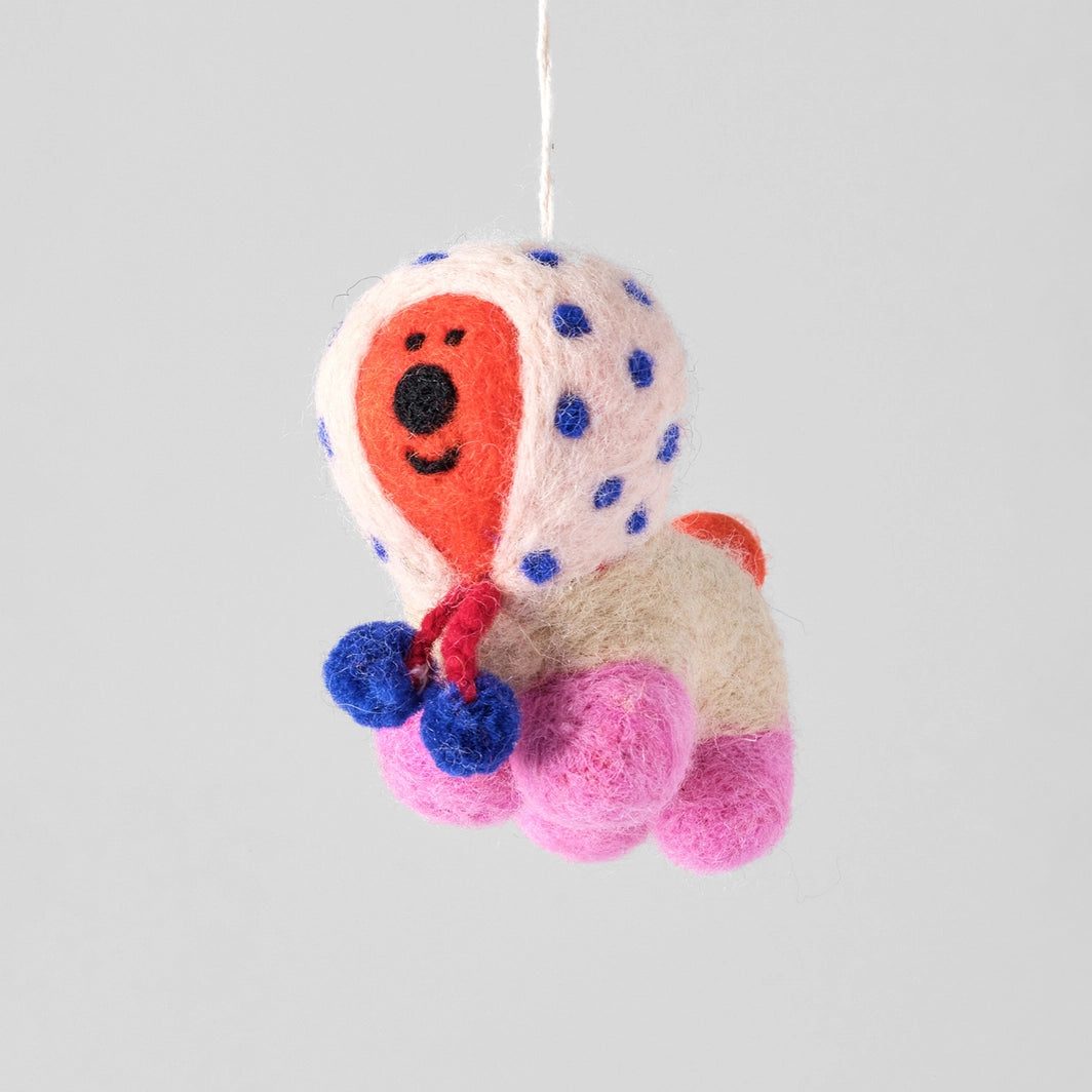 Felted Decoration by Wrap - Pom Pom