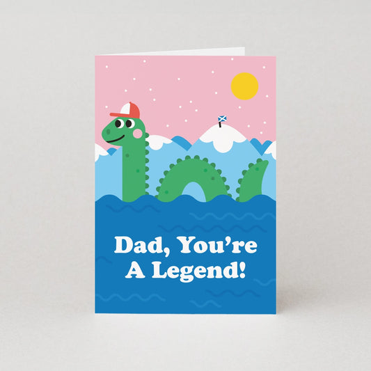 Dad, You're A Legend (Loch Ness Monster) Card