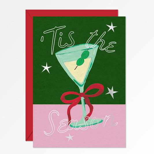 Tis The Season Martini Card