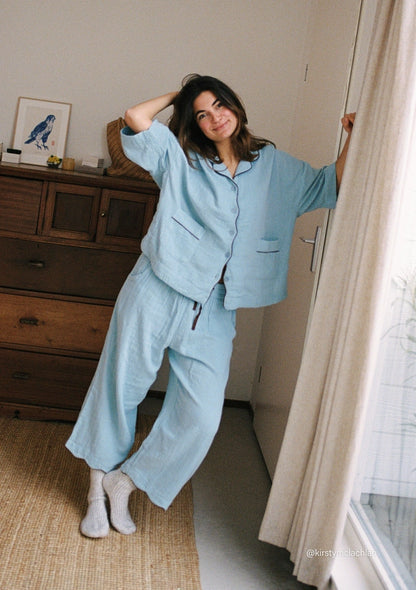 TBCo Pyjamas - Cropped Blue