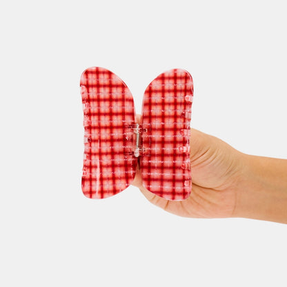 Chunks Checker Claw in Red Plaid