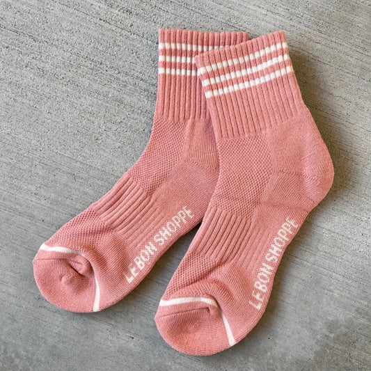 Le Bon Shoppe Girlfriend Socks - Salmon