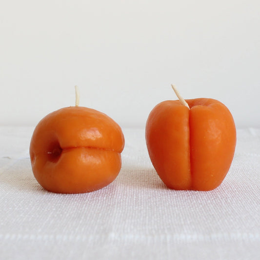 Apricot Candle - Set of Two