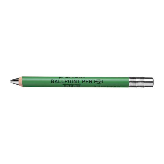 Days Gel Wood Ball Pen - Green