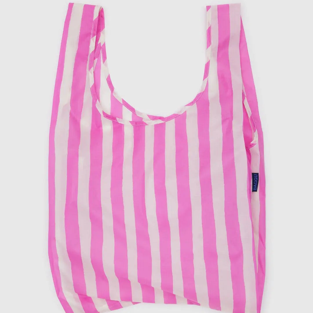 Baggu Standard Reusable Bag - Pink Painted Stripe